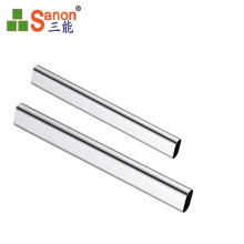 Decorative Welded Stainless Steel  Inox 316 Oval Shape Tube For Handrail / Window / Door